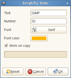 Slide options