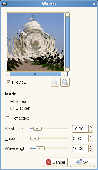 Waves filter options