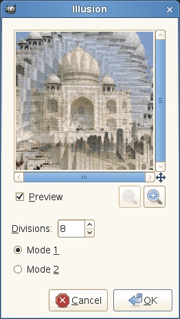 Illusion filter options