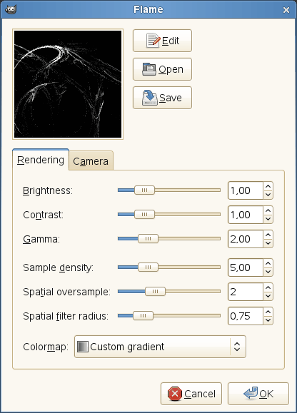 Flame filter options